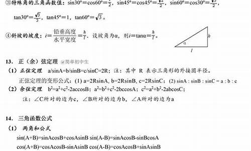 初二数学公式大全必背_初二数学公式高考