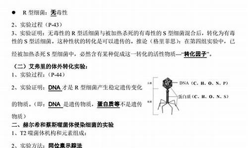 生物高考常考知识点总结,生物高考常考知识点