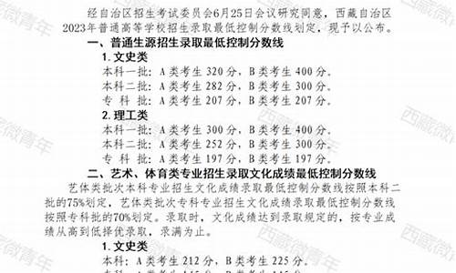 西藏高考分数线_西藏大学分数线2023